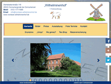 Tablet Screenshot of nordsee-wilhelminenhof.de